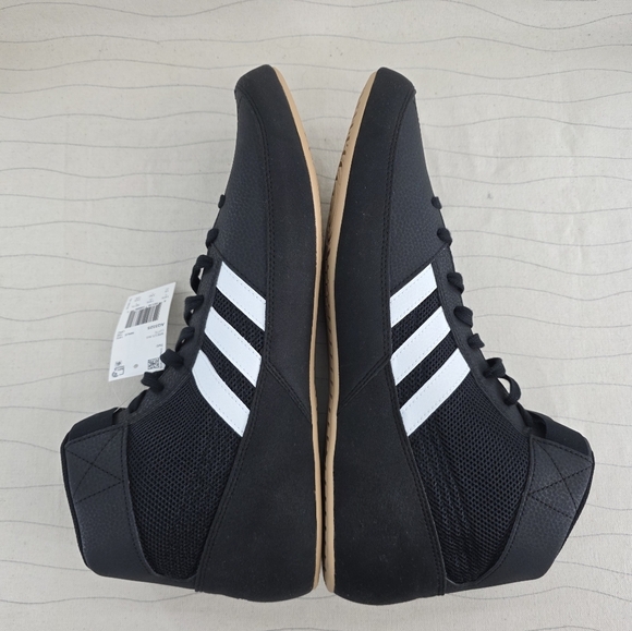 Adidas Mens HVC 2 Black White Wrestling Lace-Up Athletic Shoes AQ3325 Sz 15 NEW main image 8